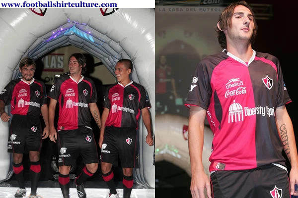 Atlas A.C 08-09 Atletica home, away and 3rd kits