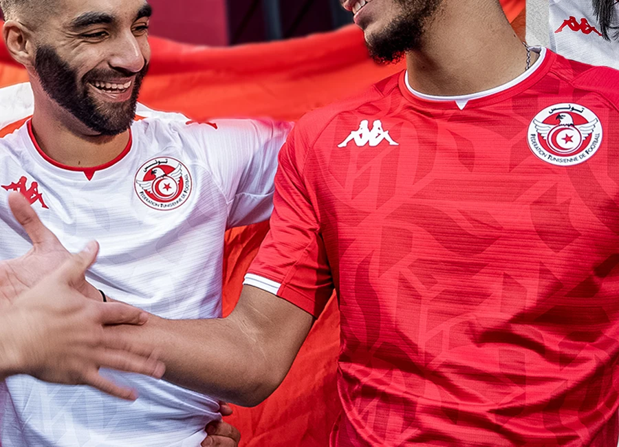 Tunisia 2022 Kappa Home and Away Kits