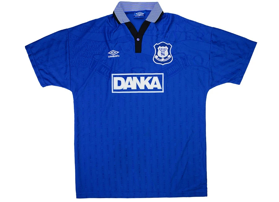 Umbro 1995-96 Everton Match Worn Home Shirt