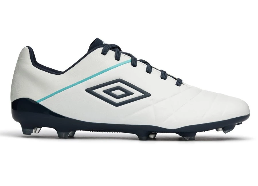 Umbro Medusae 3 Pro FG - White / Medieval Blue / Blue Radiance #umbro #footballboots