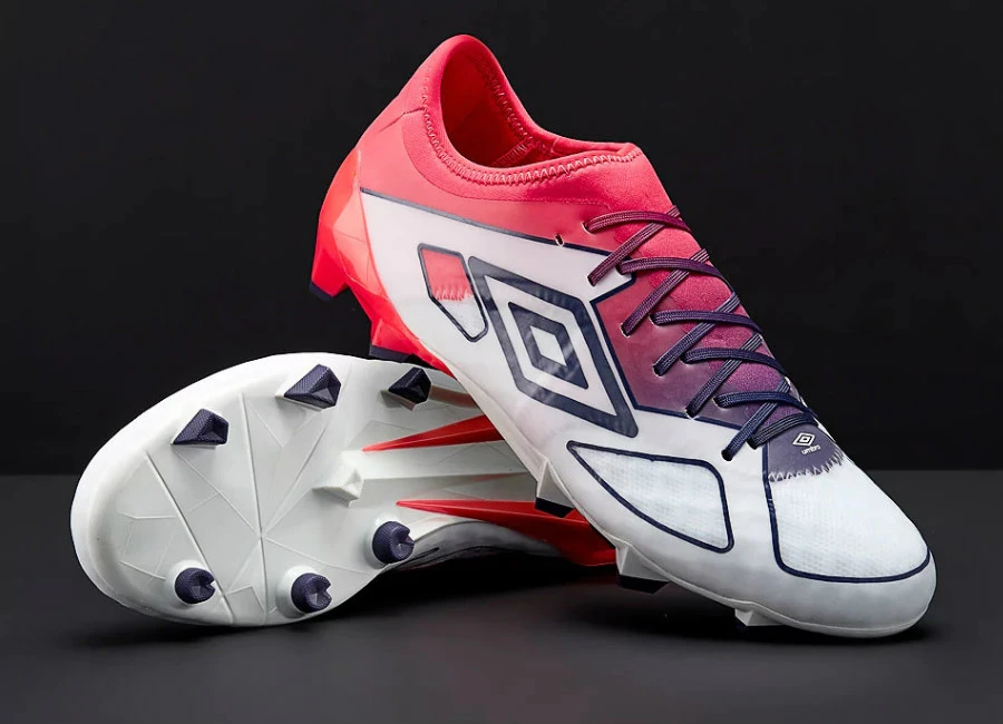 Umbro Velocita III Pro FG - White / Eclipse / Lava Pink