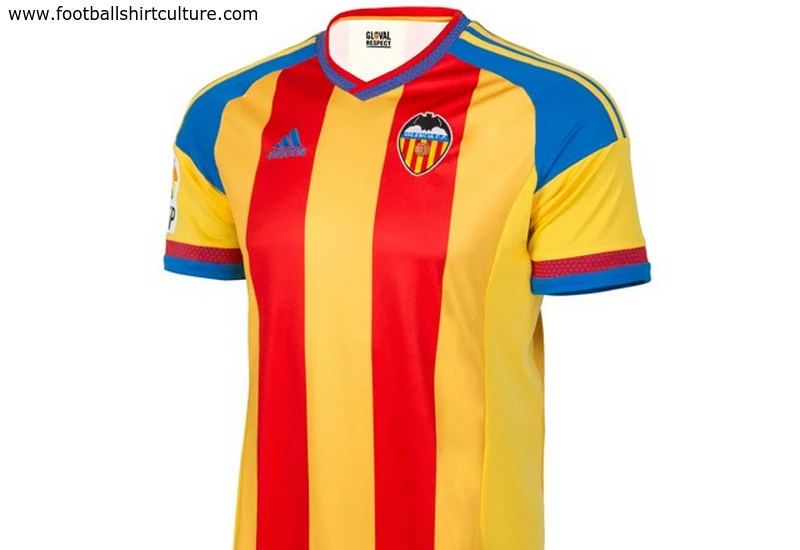 Valencia 15/16 Adidas Away Football Shirt