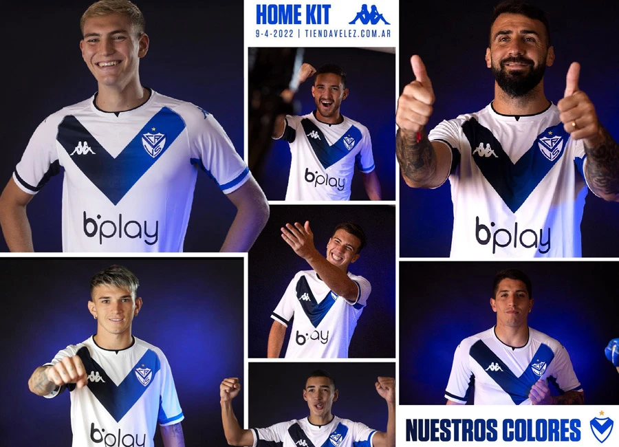 V&eacute;lez Sarsfield 2022 Kappa Home Kit #NuestrosColores #KappaArgentina #V&eacute;lezSarsfield