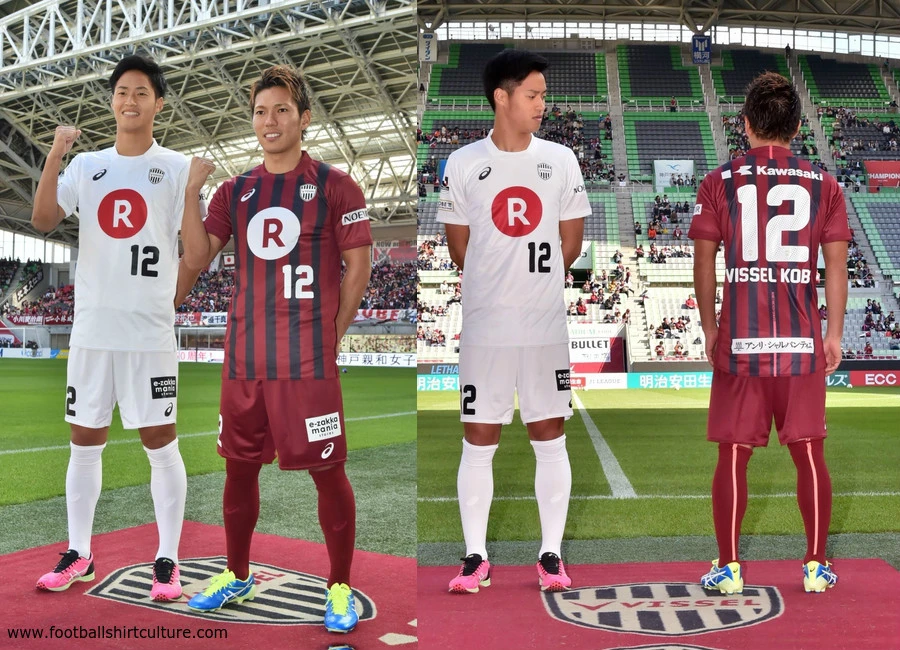 Vissel Kobe 2017 Asics Home and Away Kits