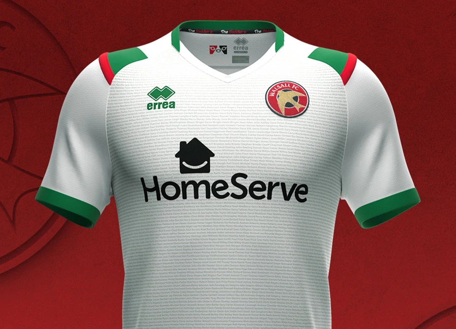 Walsall FC 2021/22 Errea Third Shirt #Erre&agrave;Sport #WalsallFC #saddlers #ThankYouSaddlersFans